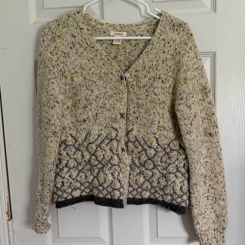 Sundance Women's Small Cardigan Sweater Acrylic Wool Nylon Alpaca